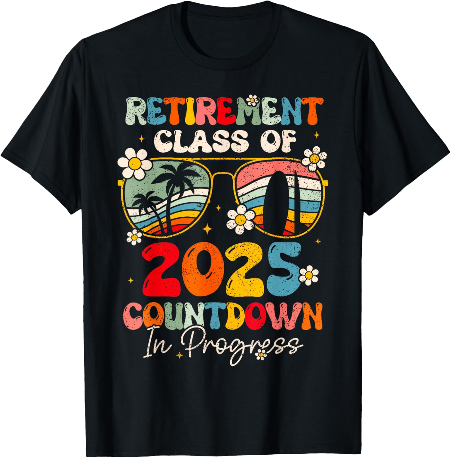 Funny Retirement Class Of 2025 Countdown In Progress Teacher TShirt