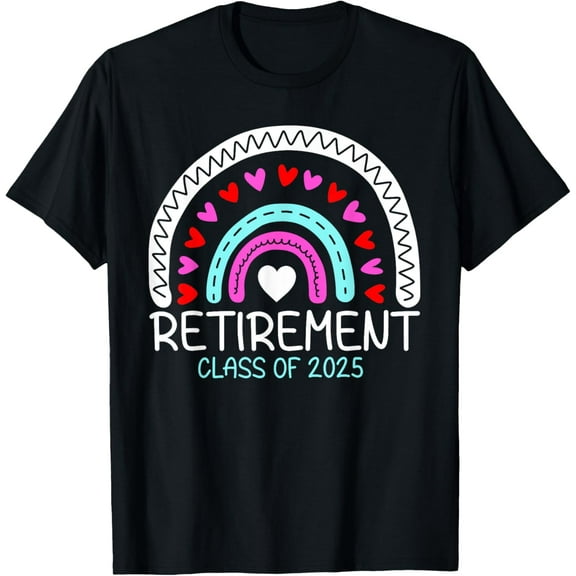 Funny Retirement Class Of 2025 loading Retired Proud Teacher T-Shirt