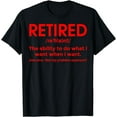 thumbnail image 1 of Funny Retirement Gift Men Women Retiree Retired Definition T-Shirt, 1 of 4
