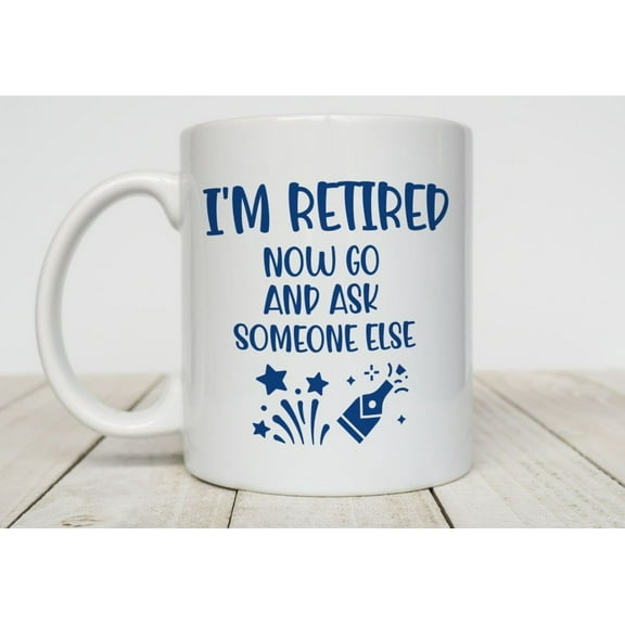 Funny Retirement Mug Leaving Gift for Coworker Colleague