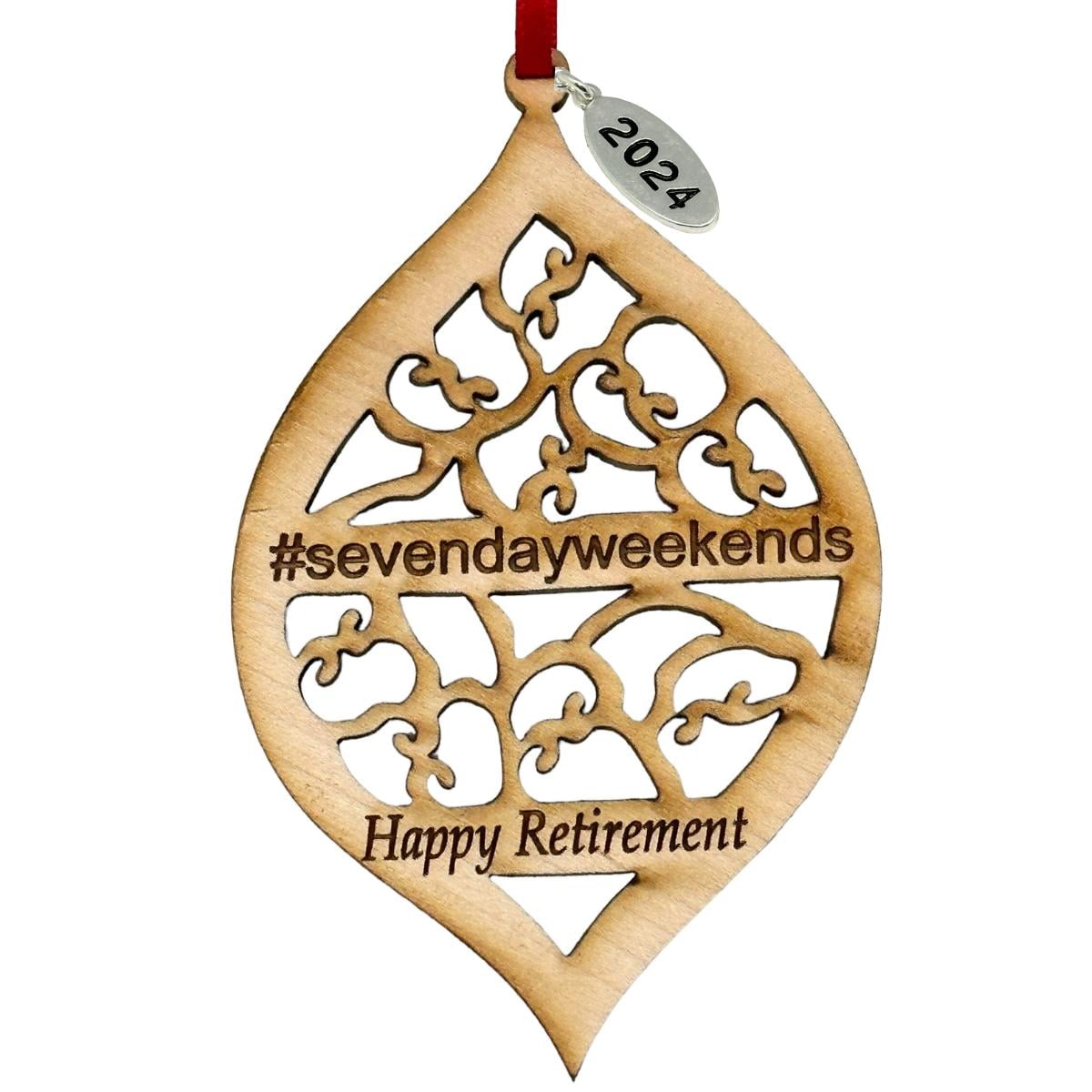 Funny Retirement Ornament Retired Laser Cut Wood Ornament Comes in