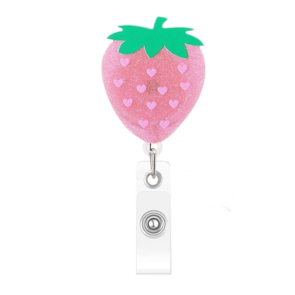 Funny Retractable Badge Reels with Alligator Clip - Acrylic ID Badge Holder for Nurses, Teachers, Doctors, Students