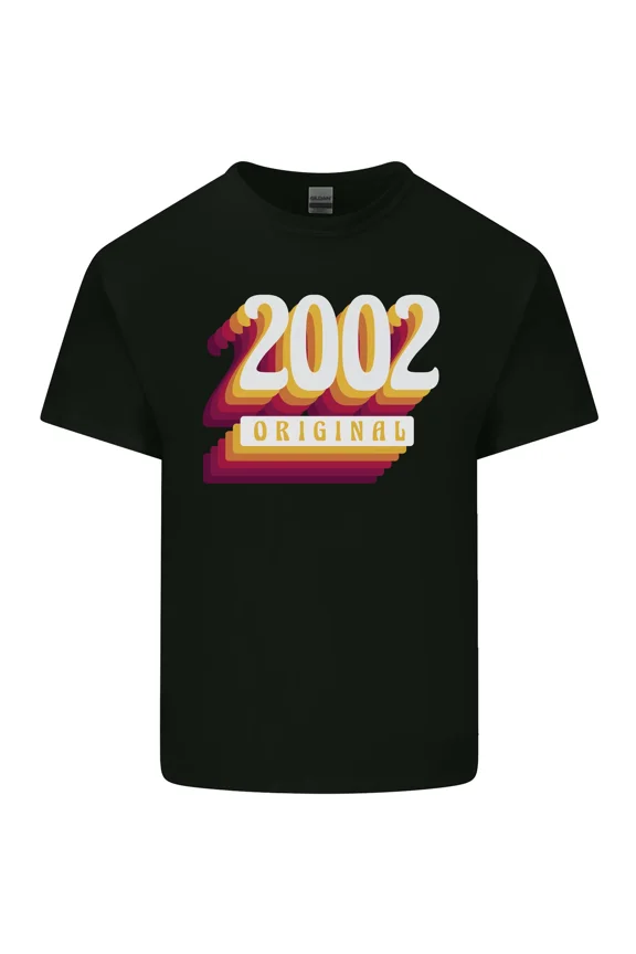 Funny Retro 23rd Birthday All Original Parts 2002 Vintage Unisex T-Shirt