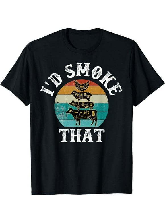 Funny Retro BBQ Party Grillmaster Dad Gift - Smokin' Fun Times T-Shirt