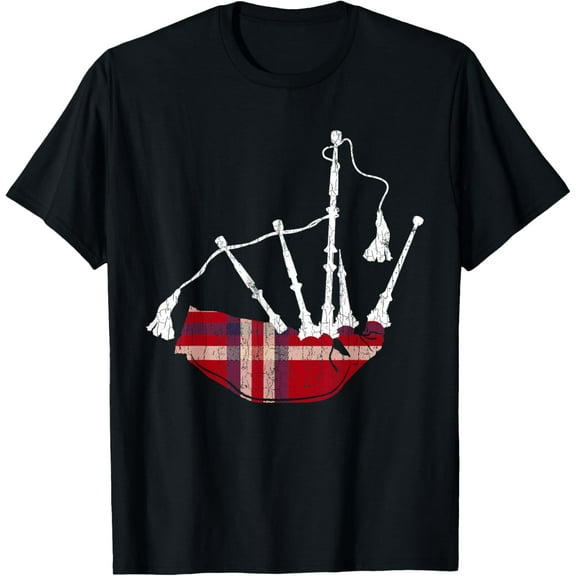Funny Retro Bagpipe Shirt Scottish Bagpiper Gift Bagpipes T-Shirt