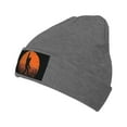 thumbnail image 1 of Funny Retro Bigfoot Rock Roll Men Women Knitted Hat Adult Knit Beanie For Fall Winter Knit Hat Cap, 1 of 4