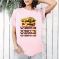 thumbnail image 1 of Funny Retro Burger King Whopper Fast Food Fan Graphic Unisex T-Shirt, 1 of 3