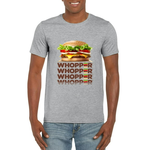 Funny Retro Burger King Whopper Fast Food Fan Graphic Unisex T-Shirt