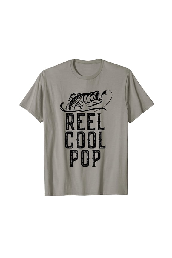 Funny Retro Cartoon Fish Design Reel Cool Pop T-Shirt for Fishing Enthusiasts