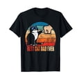 thumbnail image 1 of Funny Retro Cat Dad Fist Bump T-Shirt - Best Cat Dad Ever Gift for Father's Day, Black, Small US, 1 of 5
