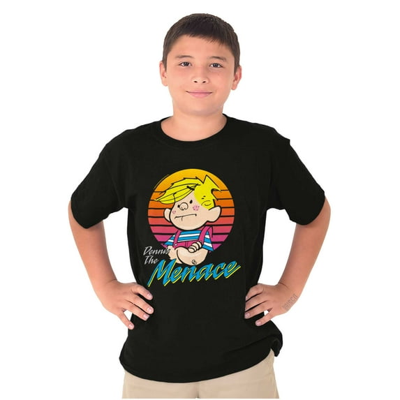 Funny Retro Comic Dennis The Menace Crewneck T Shirts Boy Girl Teen Brisco Brands XS