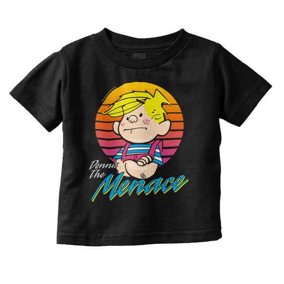 Funny Retro Comic Dennis The Menace Toddler Boy Girl T Shirt Infant Toddler Brisco Brands 12M