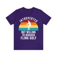 thumbnail image 1 of Funny Retro Fling Golf Shirt, Introverted But Willing To Discuss Fling Golf, 1 of 12