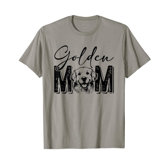 Funny Retro Golden Retriever Lover T-Shirt - Comfort Colors for Dog Moms