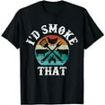 thumbnail image 1 of Funny Retro Grilling BBQ Smoker Chef Dad Gift-I'd Smoke That T-Shirt, 1 of 5