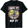 thumbnail image 1 of Funny Retro Grip and Rip It Disc Golf T-Shirt, 1 of 3