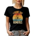 thumbnail image 1 of Funny Retro I Found This Humerus Quote with a Cat and a Bone, Black T-Shirt, Large, 1 of 5