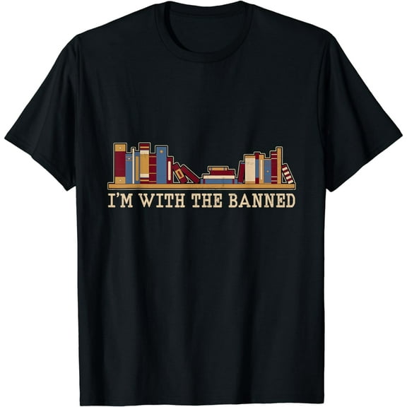 Funny Retro I'm With The Banned Books T-Shirt