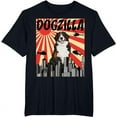 thumbnail image 1 of Funny Retro Japanese Dogzilla Bernese Mountain Dog T-Shirt, 1 of 3