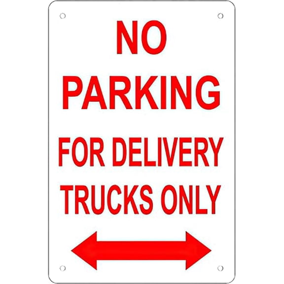 Funny Retro Metal Tin Sign No Parking Wall Decoration and Decor Rustic Art-Print at Home Poster Tin Poster Size: 8 x 12 inch