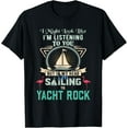 thumbnail image 1 of Funny Retro Sailing Yacht Rock Flamingo Distressed Design T-Shirt, 1 of 4