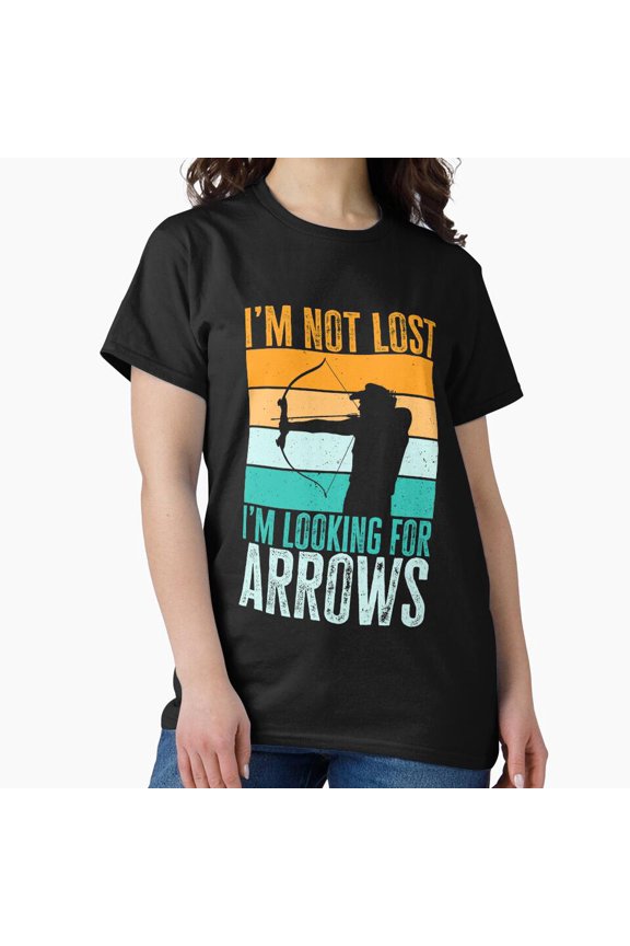 Funny Retro Vintage Archery I'm Looking For Arrows - Breathable Material G2045 Unisex T-Shirt, Up to Size 5XL