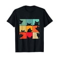 thumbnail image 1 of Funny Retro Vintage Curious Black Cat for Cats Lover T-Shirt, 1 of 7