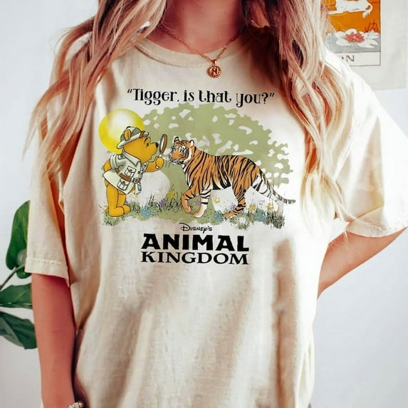 Funny Retro Winnie The Pooh T-Shirt Comfort Colors, Tigger Is That You Animal Kingdom Tshirt, Disney Adventure Park Shirt, Disneyland Vacation Tee, Ivory Color