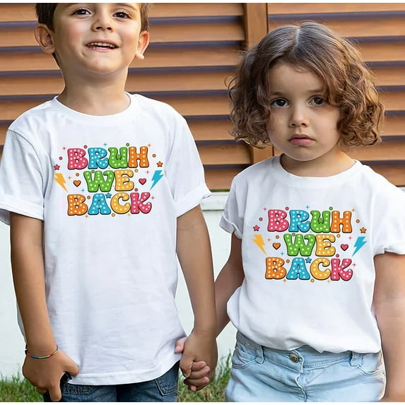 Funny Return to School Tee for Kids – Bruh We Back