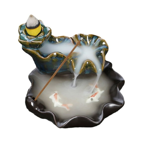 Funny Reverse Flow Incense Burner Creative Home Decoration, Incense Waterfalls, Incense Cones Beautiful Scenery Backflow Insense Metal Incense Aromatherapy Ornament Home Yoga Decoration