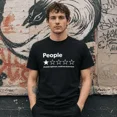 thumbnail image 1 of Funny Review People One Star T-Shirt Graphic Tee, 1 of 2