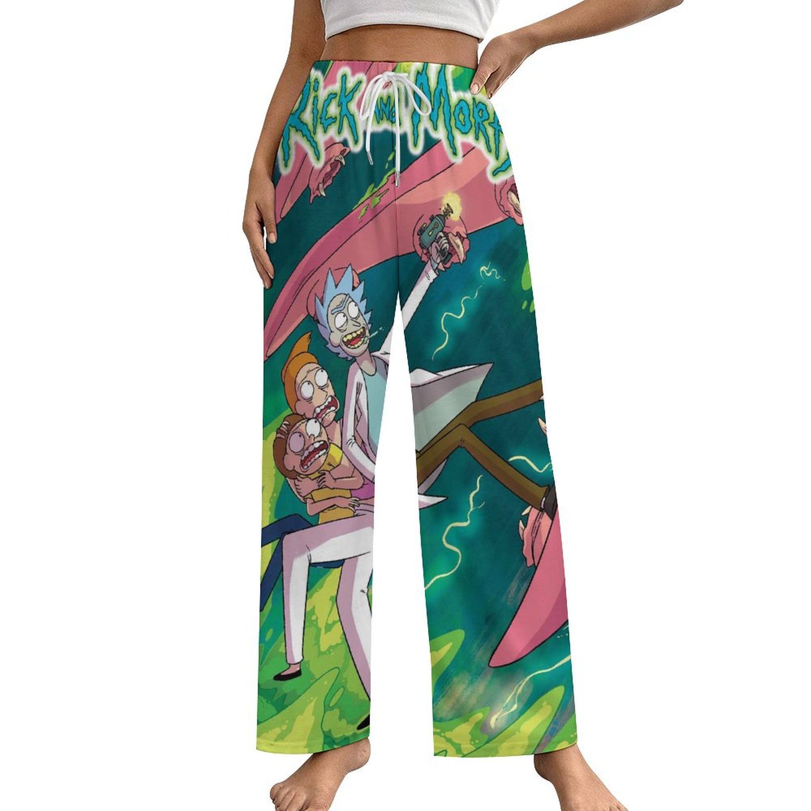 Funny Rick And Morty Women s Pajama Pants Novelty Daily Cozy Lounge funny-rick-and-morty-women-s-pajama-pants-novelty-daily-cozy-lounge