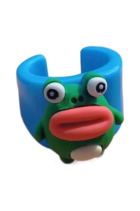 Funny Rings with Open Mouth, Designed Close Friend Opening Rings Fashion Jewelry Collection