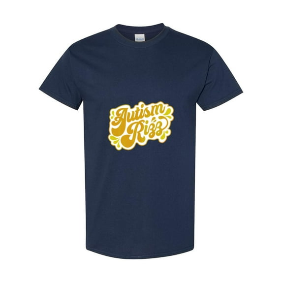 Funny Rizz Em With The Tism A Neurodiversity Awareness Slogan Unisex T-Shirt, up to size 5XL
