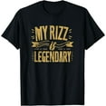 thumbnail image 1 of Funny Rizz Saying Rizzler Meme Humor T-Shirt, 1 of 4