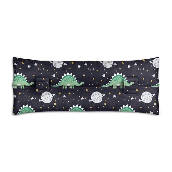 Funny Roaring Dinosaur Seatbelt Pillow - Post Breast Surgery Recovery Cushion - Humorous & Comfortable Dino Print