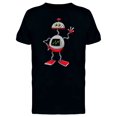 thumbnail image 1 of Funny Robot Doodle Cartoon T-Shirt Men -Image by Shutterstock, Male Large, 1 of 2