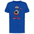 thumbnail image 1 of Funny Robot Doodle Cartoon T-Shirt Men -Image by Shutterstock, Male Large, 1 of 2