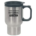 thumbnail image 1 of Funny Rock Climbing Design - Work To Fund My Addiction - Sports gift - Cliffs theme - Hobby - Stainless Steel Travel Mug, 1 of 1