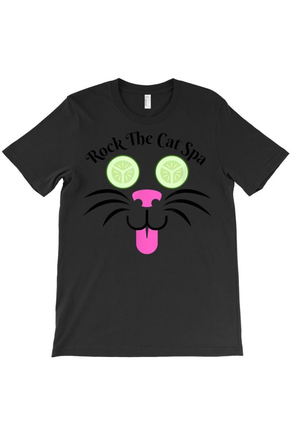 Funny Rock The Cat Spa For Kitty Cat Lovers, Animal Pun Humor G13901 Unisex T-Shirt, Up to Size 5XL