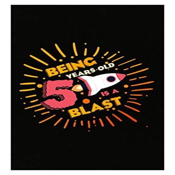 Funny Rocket Poster - Wall Decor for 5th Birthday Gift