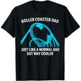 thumbnail image 1 of Funny Roller Coaster Design For Dad Men Amusement Parks T-Shirt, 1 of 4