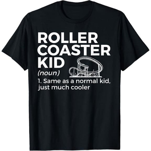 Funny Roller Coaster Kid Definition T-Shirt
