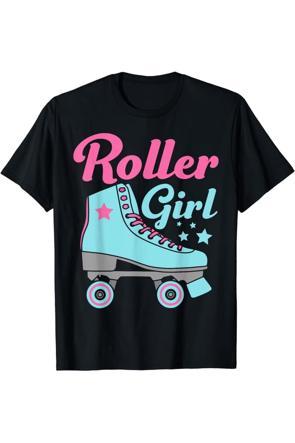Funny Roller Skate Designs For Girls Women 70s 80s Skaters T-Shirt