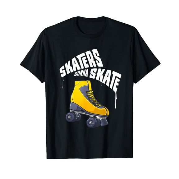 Funny Roller Skating Art Men Women Boys Girls Roller Skater T-Shirt