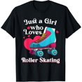thumbnail image 1 of Funny Roller Skating Gift For Girls Women Cool Roller Skate T-Shirt, 1 of 4