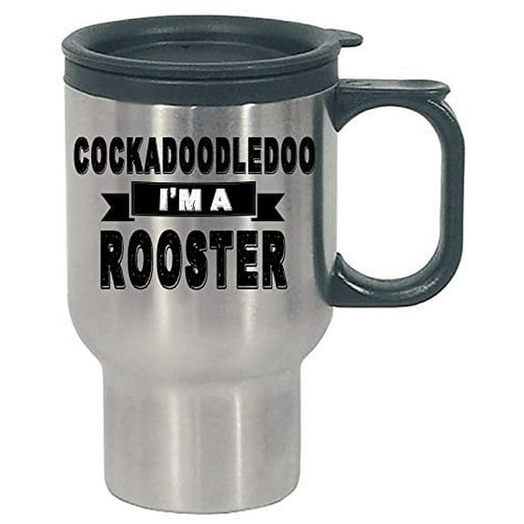 Funny Rooster - Cockadoodledoo - Game Fowl - Stainless Steel Travel Mug