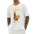 thumbnail image 1 of Funny Rooster Graphic Tee Mens Casual Short Sleeve Crewneck Shirt For Daily Wear And Outdoor Activities Comfortable Fit, 1 of 4