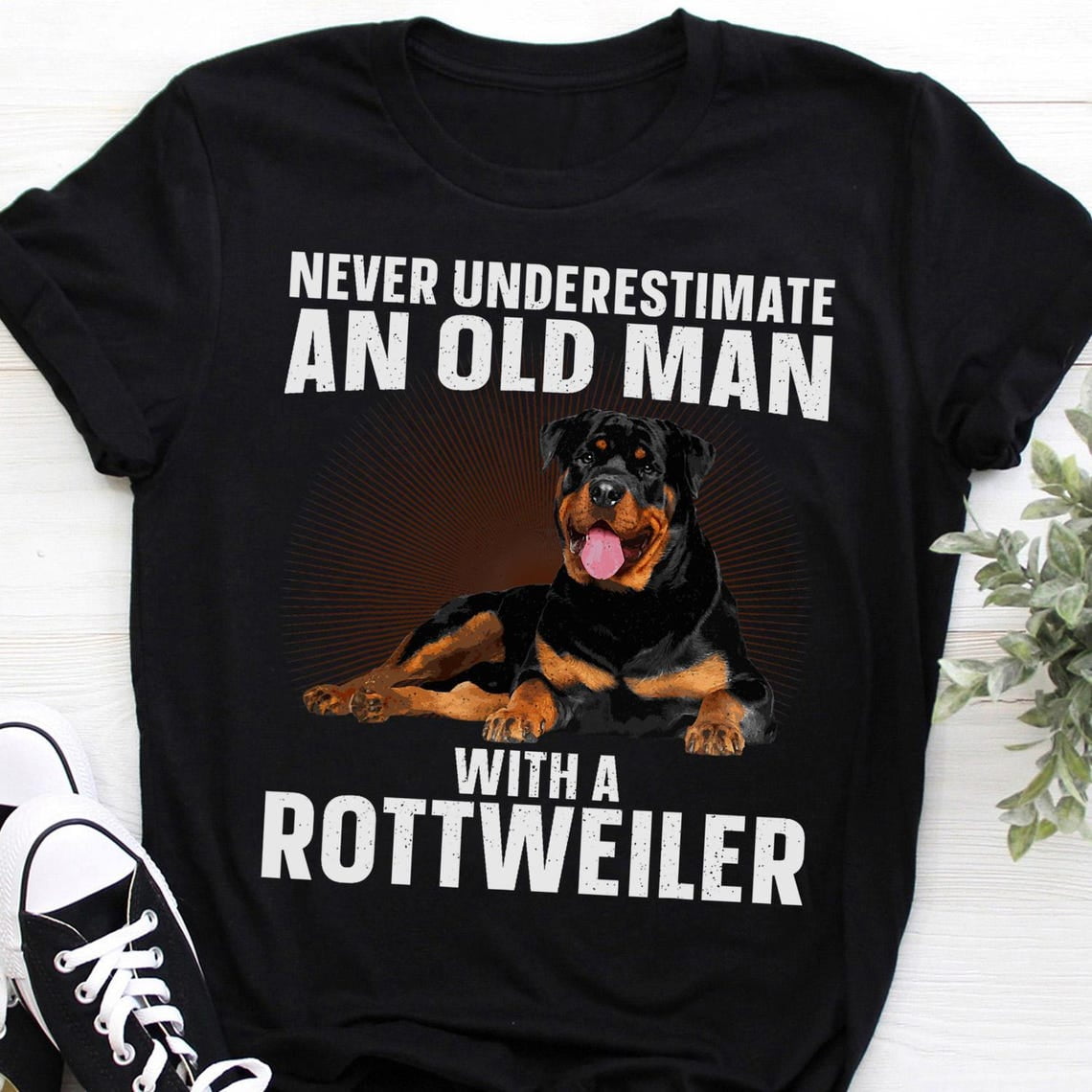 Funny Rottweiler Art For Men Grandpa Rottie Rottweiler Lover Rottweiler ...