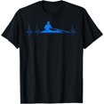 thumbnail image 1 of Funny Rowing Crew Gift | Cute Heartbeat Rowers Men Women T-Shirt, 1 of 4